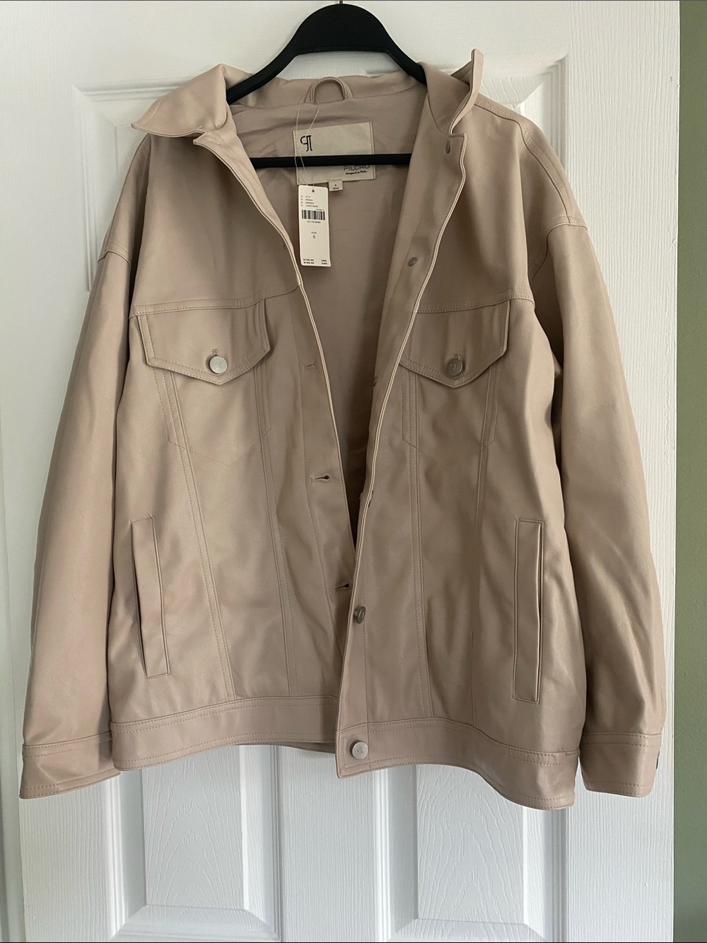 Pilcro Beige Lightweight Overshirt Jacket